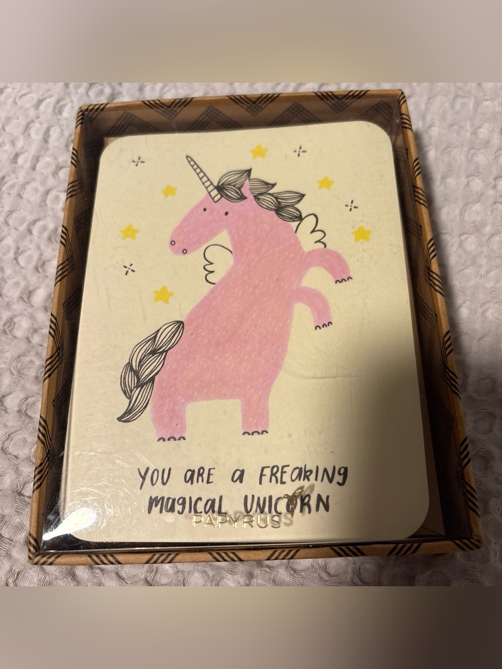Papyrus Magical Unicorn Note Cards Set 10 Cards 10 Lined Envelopes Boxed